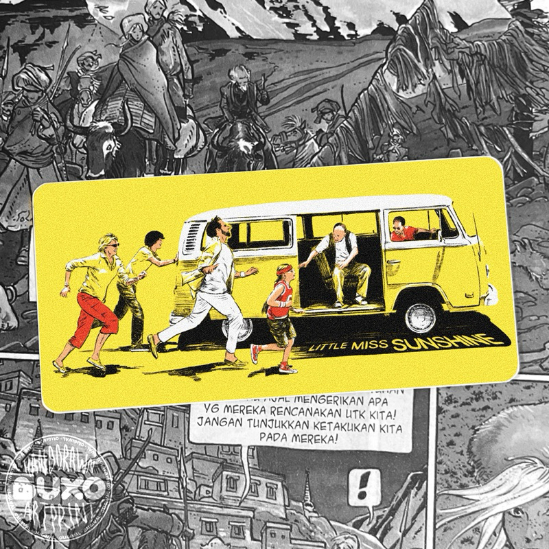 

buxo - LITTLE MISS SUNSHINE vinyl sticker / sticker film movie series lucu