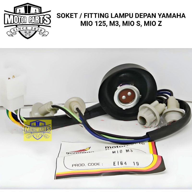 SOKET FITTING LAMPU DEPAN MIO 125 MIO M3 MIO S MIO Z SOUL GT 125