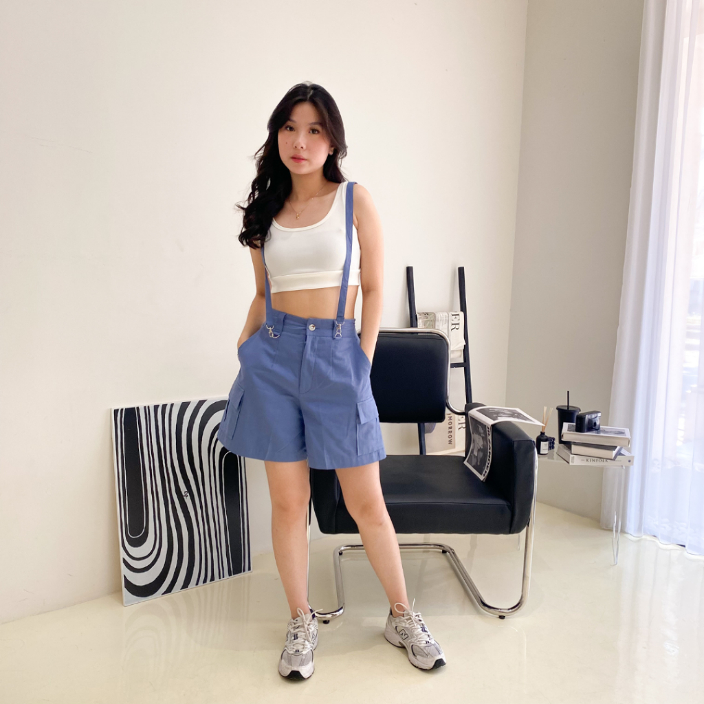 Govind.idn - Bella Overall / Celana Pendek Baju Kodok / Jumsuit Wanita