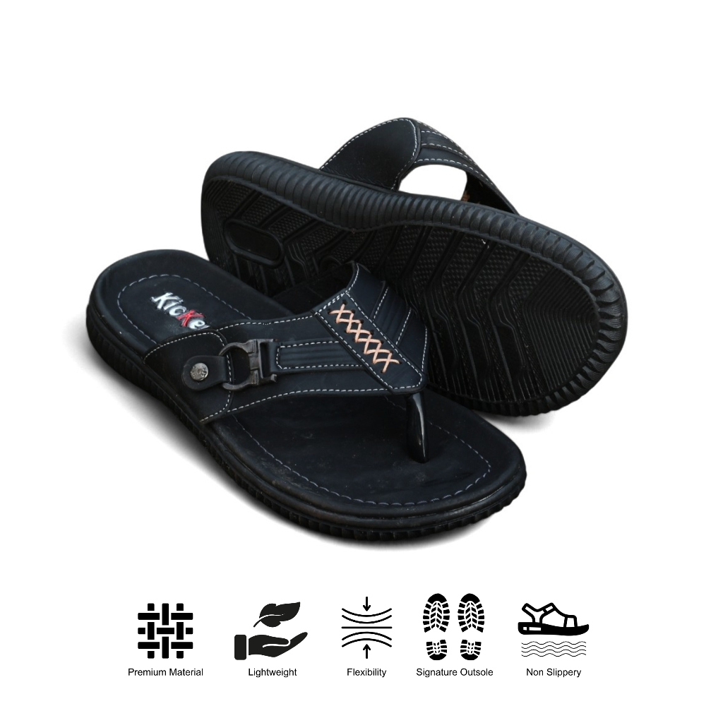 KICKERS Sandal Selop Pria Dewasa Kasual Slide Laki Laki Kickers ORIGINAL 100% Sandal Kondangan Pria 
