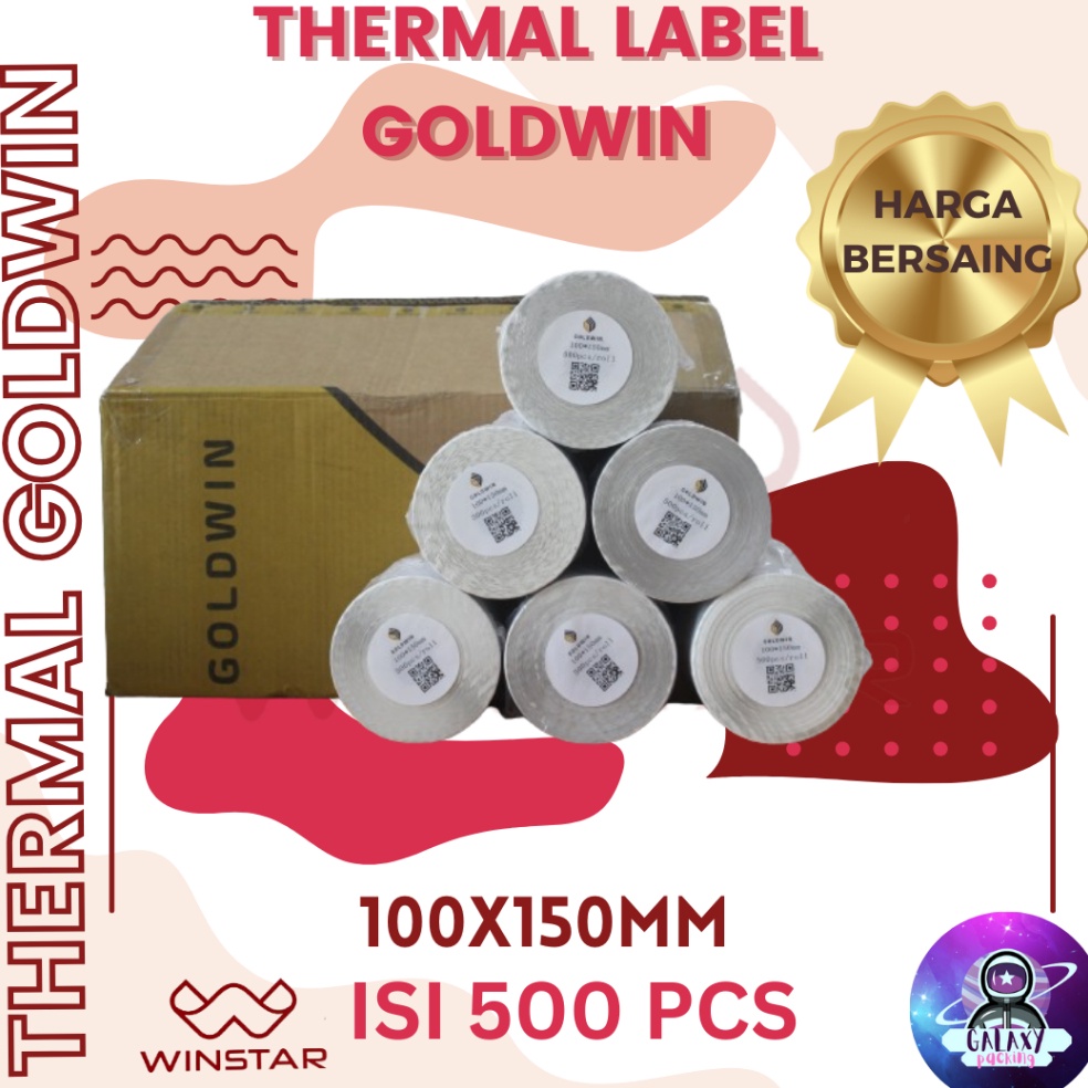 

THERMAL LABEL 1x15 isi 5 MERK GOLDWIN A6 ART CR9