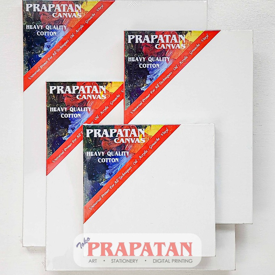 

KF7 Kanvas lukis prapatan spanram 4x5cm