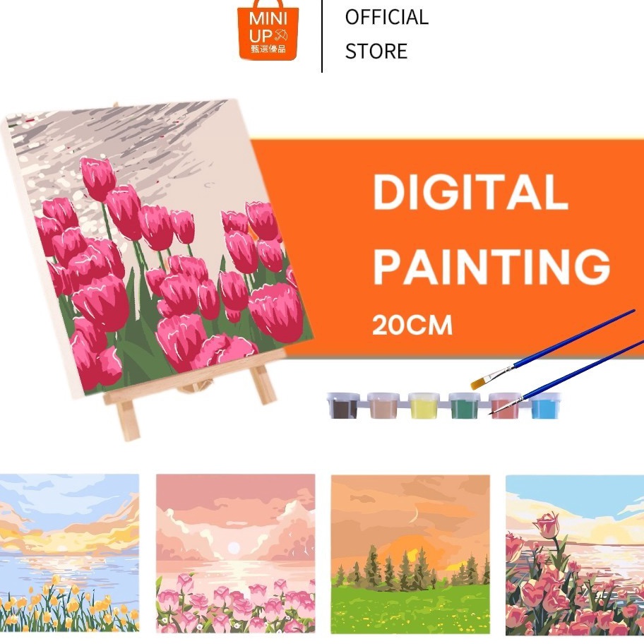 

Terjangkau Paint By Number 2CM Nature Series DIY Painting Kit Canvas Paint Kit Dital Aesthetic Kanvas Lukis