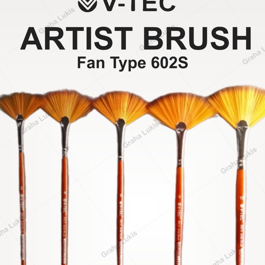 

KP8 VTEC Fan Brush 62S Kuas Lukis Kipas Artist Brush