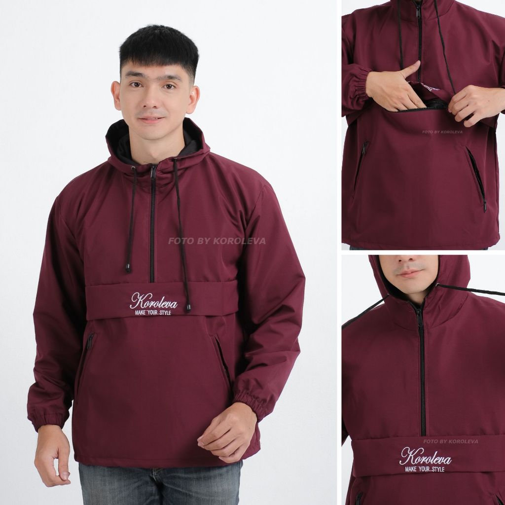 Jaket Semi Parka - Elzano Semi Parka Jaket Parasut Pria Wanita Original Terpercaya