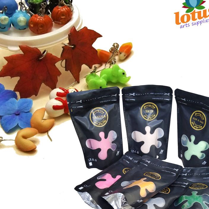 

HJ6 Lht Air Dry Resin PorceColorful Blessing Clay 5gr