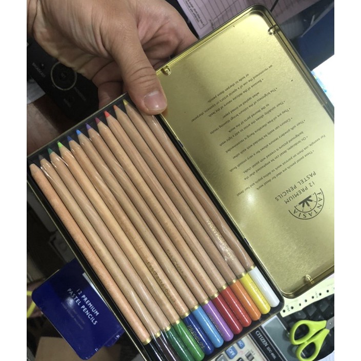 

FG2 pensil warna premium pastel fantasia 12 warna kaleng