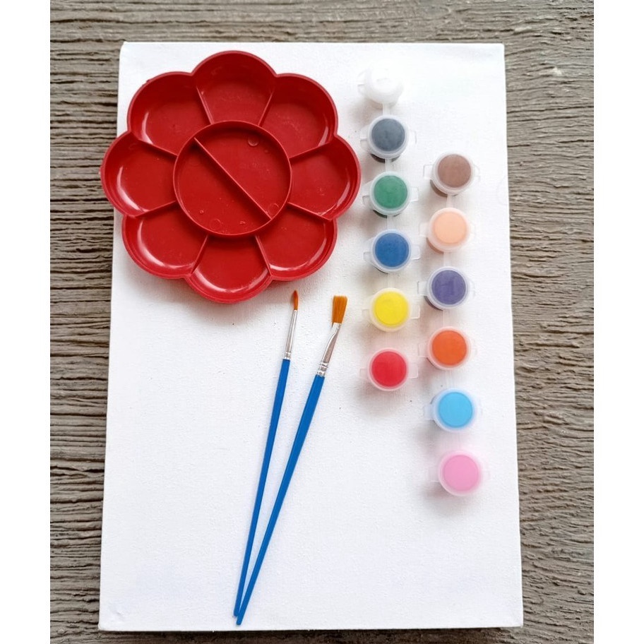 

Terjangkau RSK Lengkap Alat Lukis Kanvas 1 Set Peralatan Melukis Kuas Cat Akrilik Palet Kuas Flat Round KanvasCanvas 2 x 2 cm 2 x 3 cm dan 3 x 4 cm Paint Acrylic