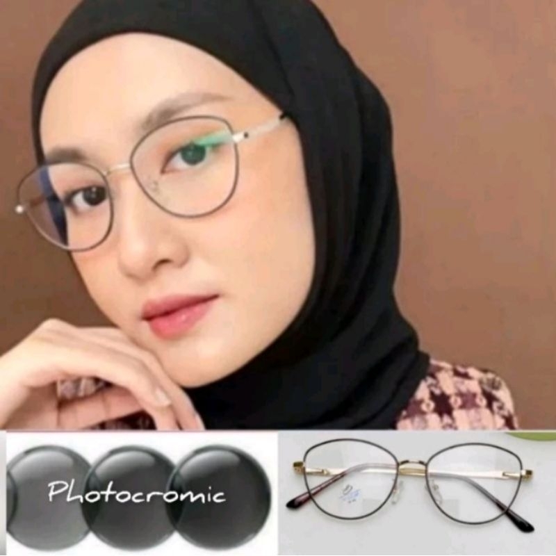 KACAMATA MINUS ANTIRADIASI CATEYE BESI 6656