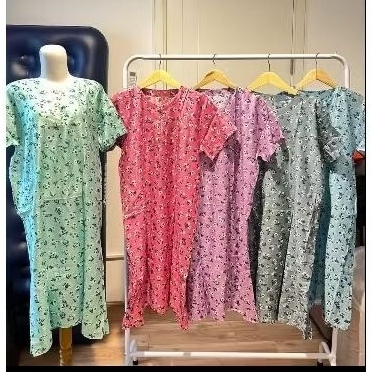 Daster Motif Bunga /Daster Wanita Kekinian /Daster