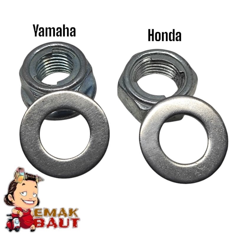 MUR Lock mur kunci +RING Mur Hex Mur Flang Kunci 24