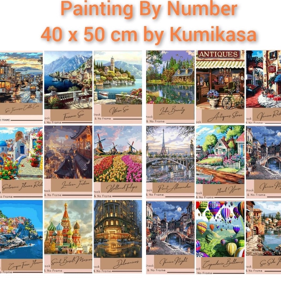 

Terkini DIY painting by numbers kerajinan tangan lukisan