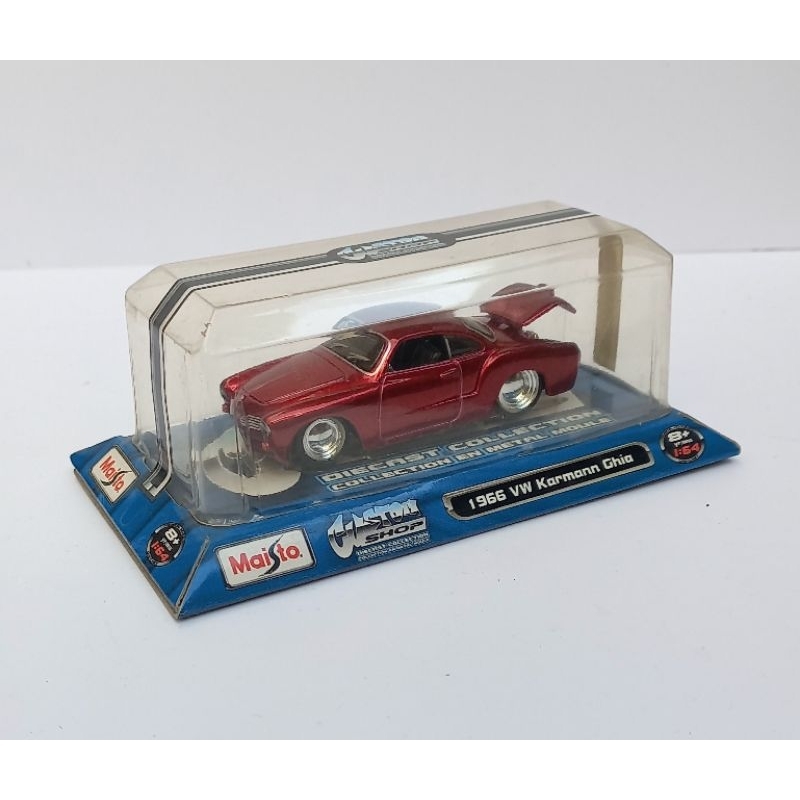 maisto 1966 volkswagen vw karmann ghia custom shop diecast 1/64