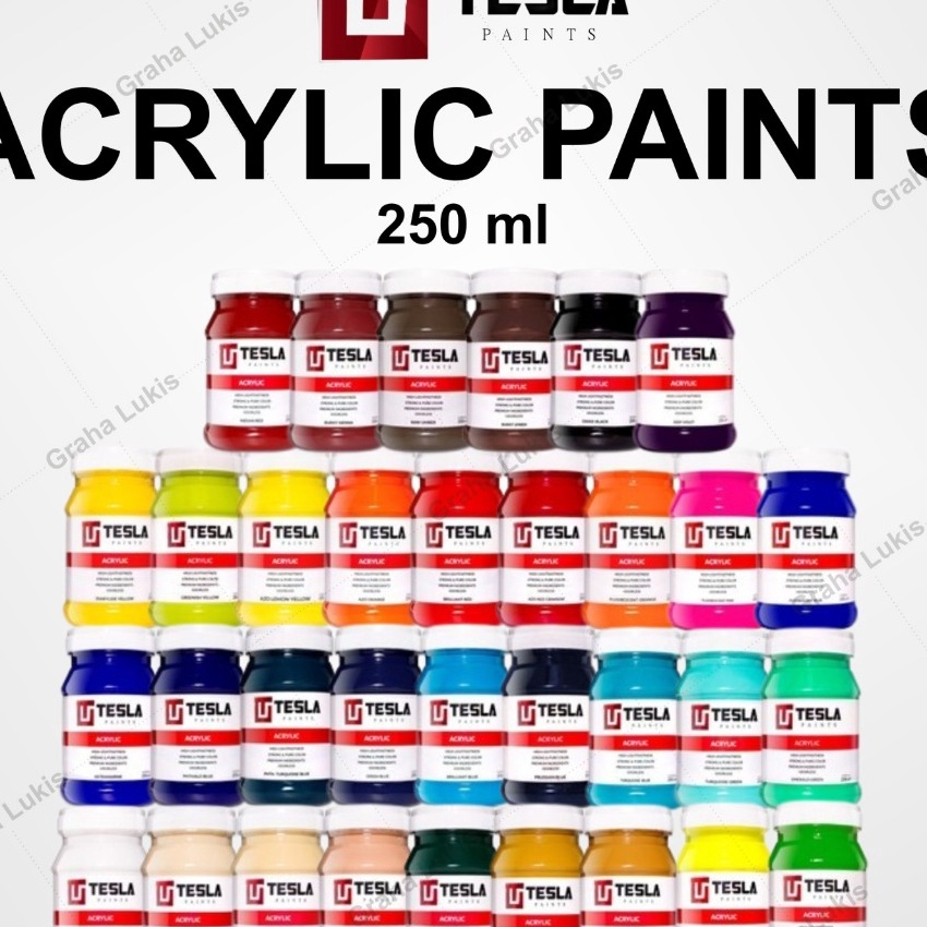 

Istimewa Tesla Paints Acrylic Paints Cat Akrilik 25ml SATUAN