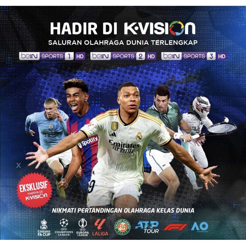 Paket Bein Sports KVision 3 Hari Paket BEIN KVision