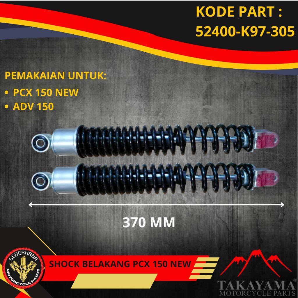 SHOCKBREAKER BELAKANG SHOCK BELAKANG TABUNG PCX 150 NEW ADV 150 TAKAYAMA