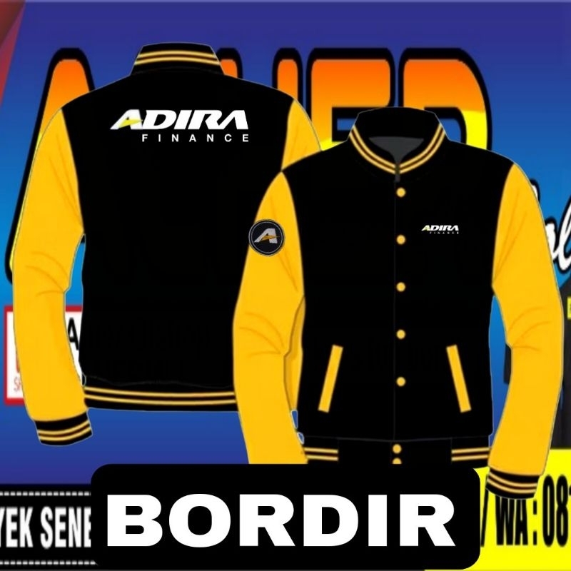 jaket bordir Adira finance jaket Adira finance jaket baseball Adira finance Jaket varsity Adira fina