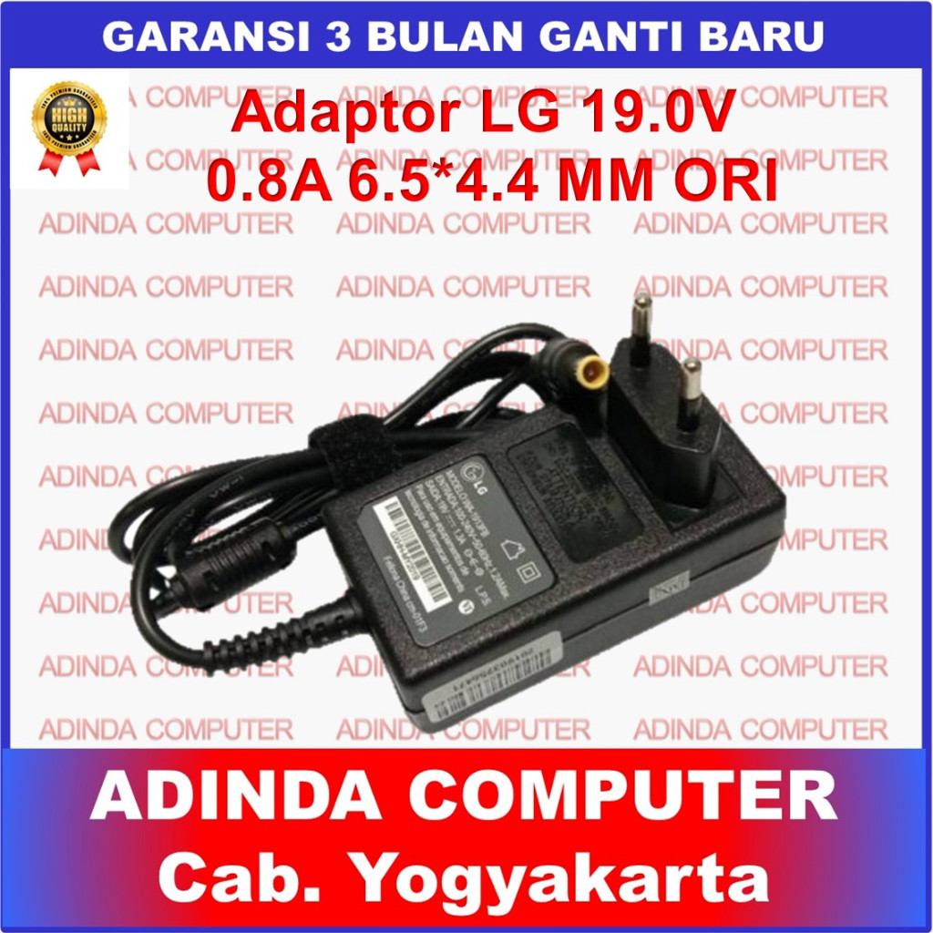 Adaptor LG 19V 0.84A Amp Adaptor TV/Monitor LG ORIGINAL