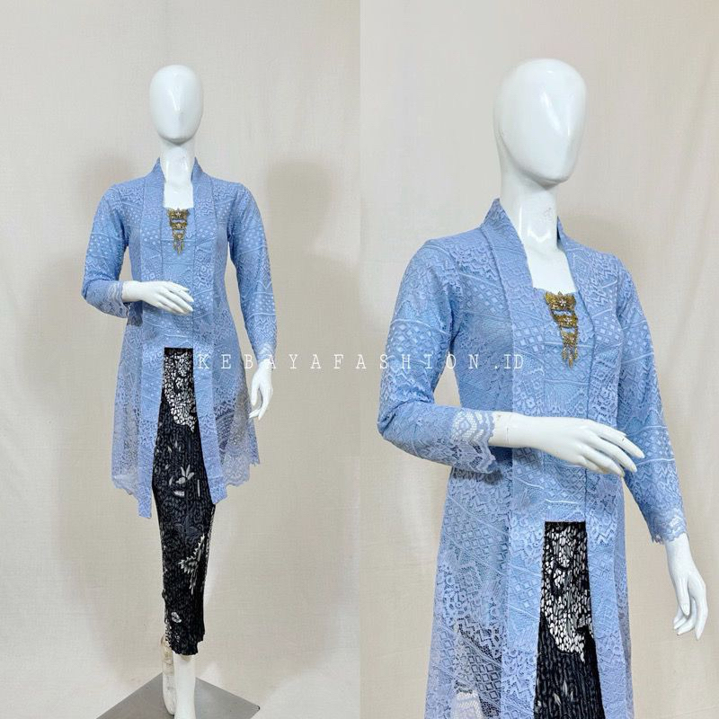 kebaya kutubaru brokat panjang/kebaya kutu baru/kebaya brokat modern/kebaya wisuda/kebaya