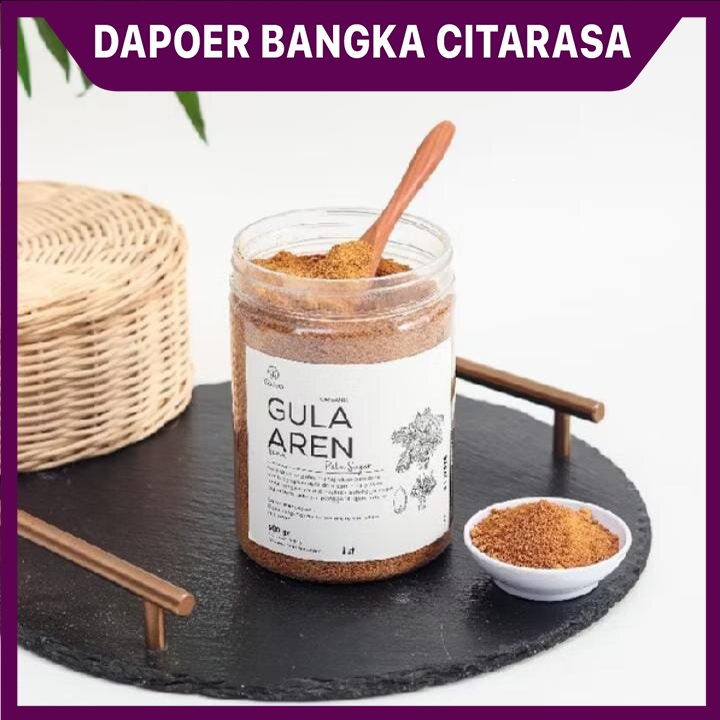 

Gula Aren Bubuk Organik Palm Sugar No Campuran Gula Aren Semut 500gram