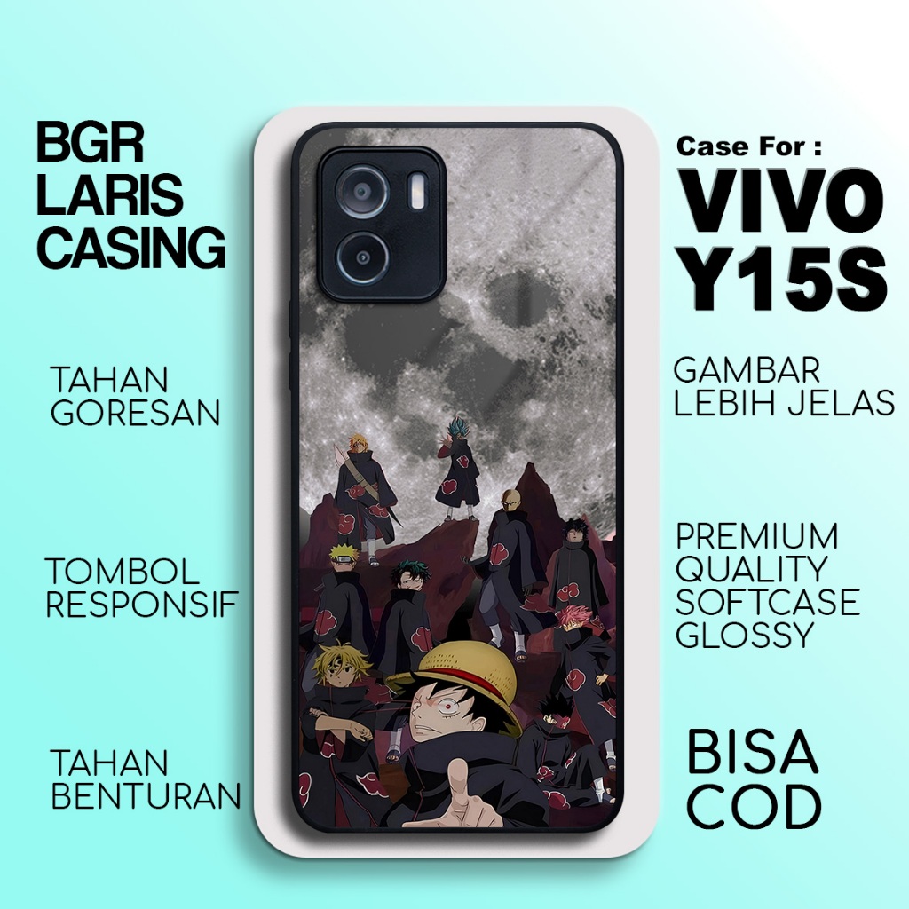 Case Vivo Y15s Terbaru Hardcase Softcase Glossy Terlaris Anime Cowok Casing Vivo Y15s Termurah