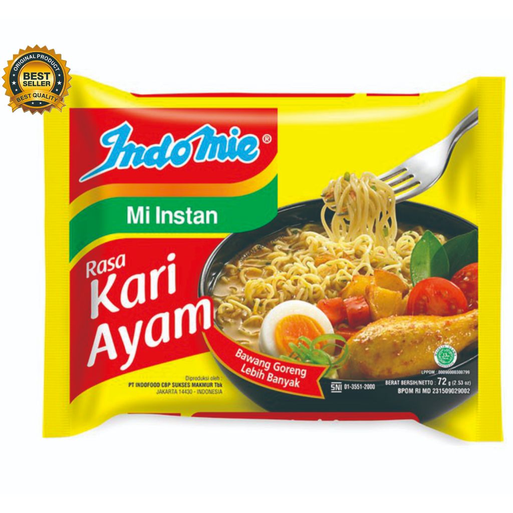 INDOMIE KARI AYAM / MIE INSTAN INDOMIE KARI AYAM