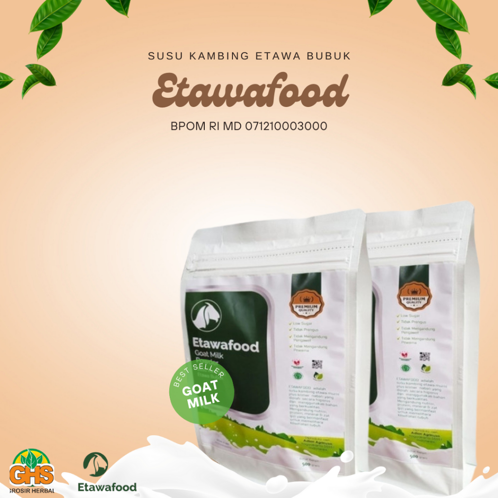 

BISA COD Susu Kambing ETAWA - ETAWAFOOD Susu Bubuk 500 gram - Kemasan 1000 gram