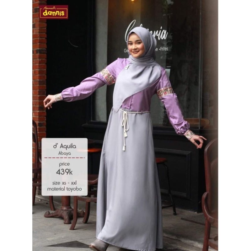 Gamis Kekinian Dannis d'Aquila / Gamis Purple Dannis Aquila Dv