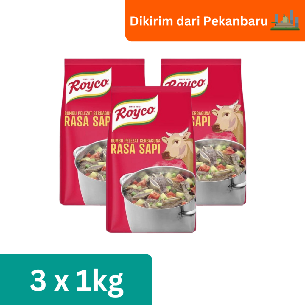 

Royco Bumbu Pelezat Rasa Sapi 1Kg - 3 Pouch [Kirim dari Pekanbaru]