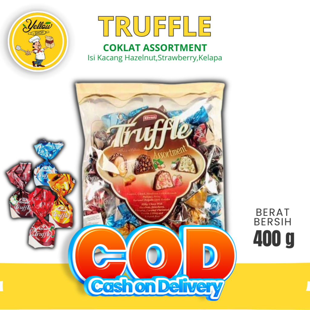 

COKLAT TRUFFLE ANEKA RASA DARI ELVAN 400GR / SNACK COKLAT ISI BERBAGAI RASA