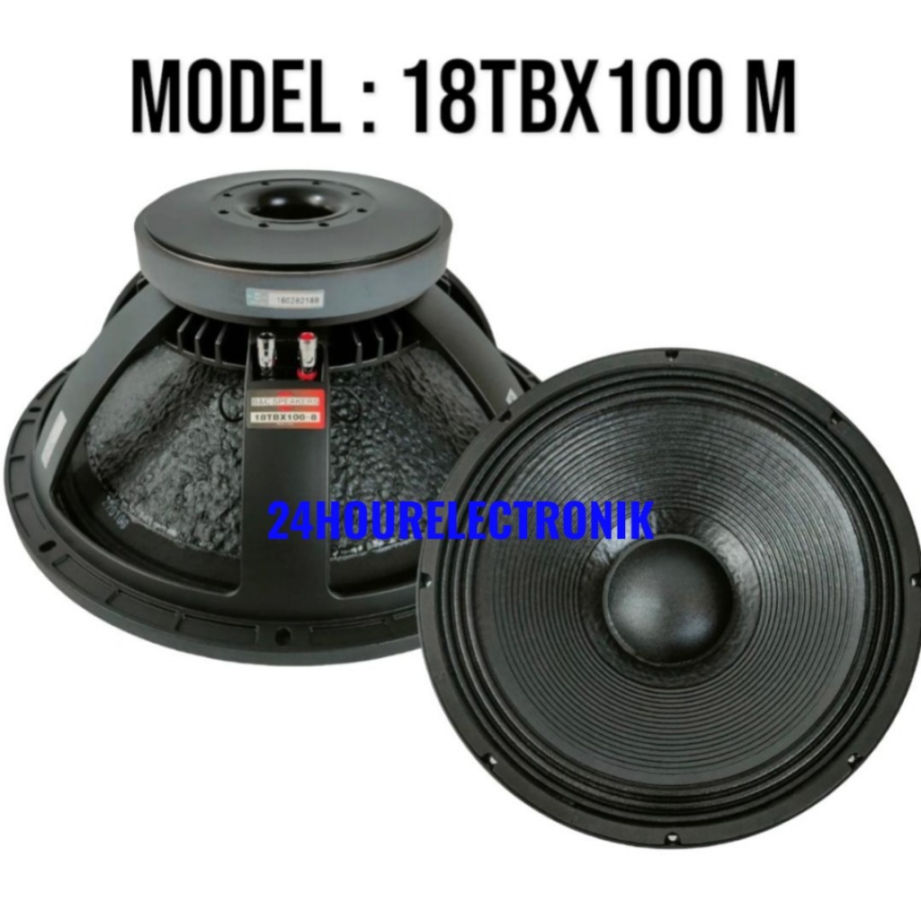 Speaker Komponen B&C 18TBX100 / 18 TBX 100 / 18TBX 100 / 18 TBX100 Low Sub 18 Inchi Grade A
