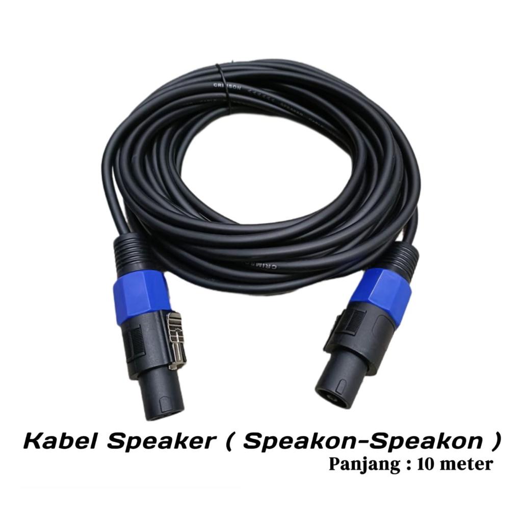 KABEL SPEAKER SPIKON TO SPIKON BERKUALITAS PANJANG 10 METER