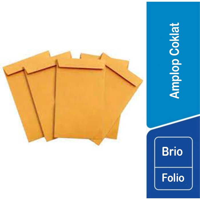 

RB Amplop Coklat Polos Folio / Amplop Coklat ISI 100 PCS