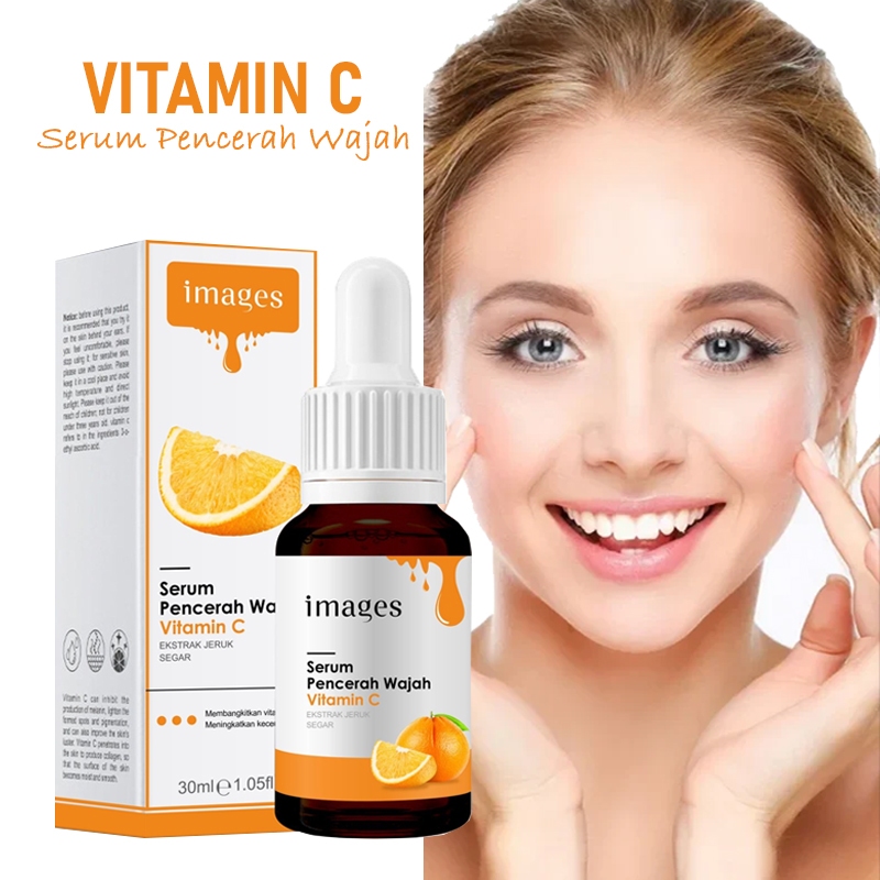 IMAGES Vitamin C Serum Wajah Whitening Original Serum Pencerah Wajah Glowing 30ml