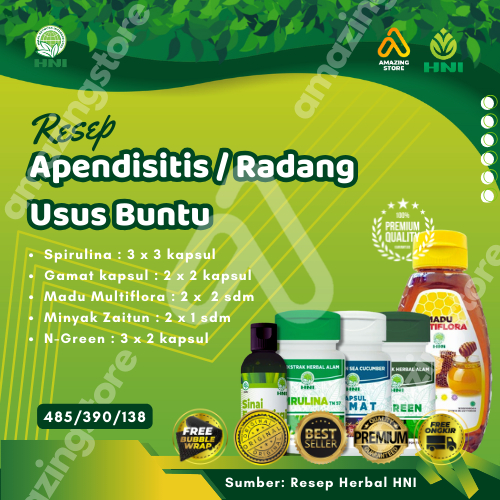 Resep Herbal HNI HPAI || Resep Sinai Extra Virgin Olive Oil 100% Atasi Radang Usus Buntu, Batu Emped