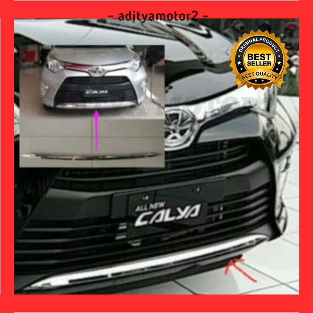 Lis Bemper Calya/List Crhome Bemper Depan Calya /Lis Bemper Calya Original