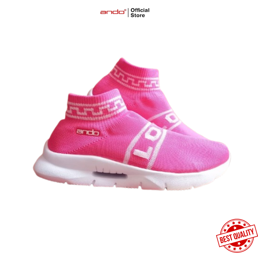 Terbaru ANDO Sepatu olahraga wanita / sepatu running tanpa tali