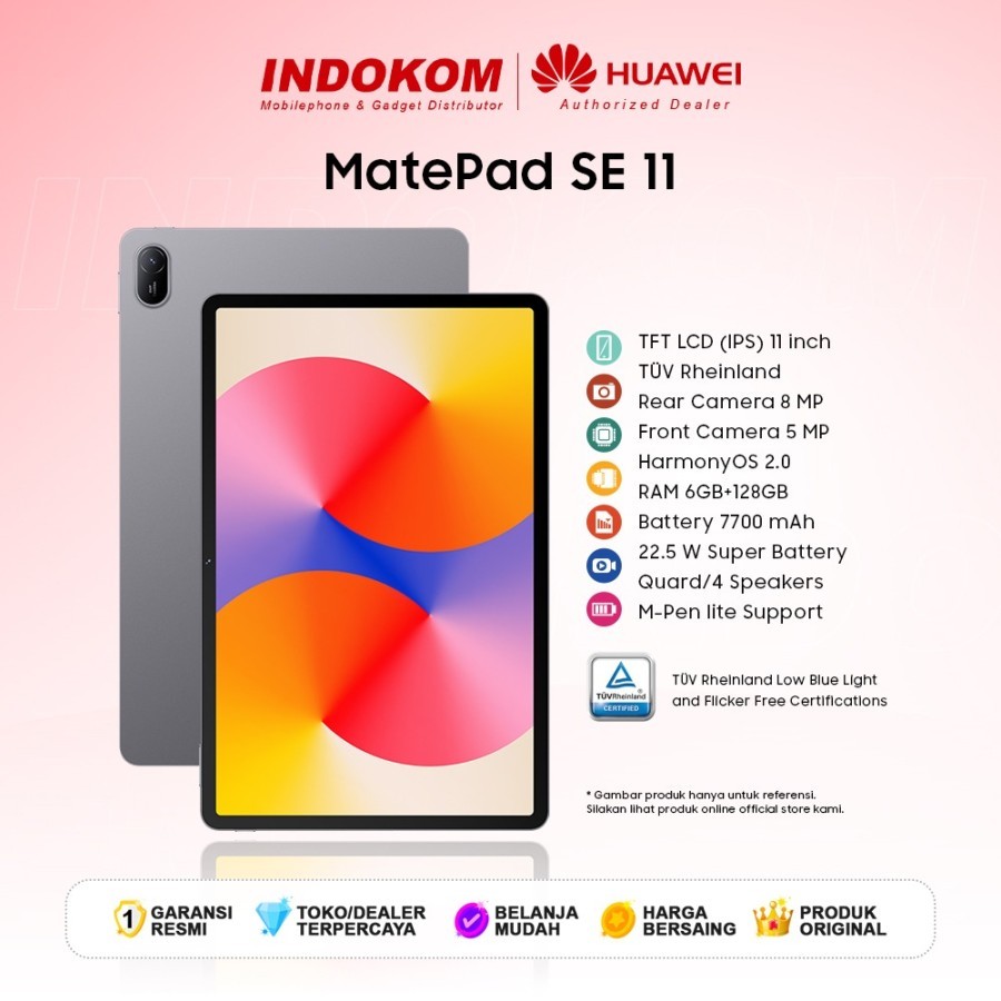 Huawei Matepad SE 11" 6GB/128GB Tablet 11 inch Garansi Resmi