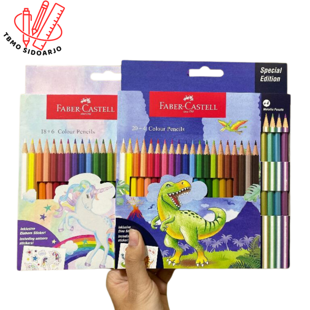 

TBMO Faber Castel Pensil 24 Warna Series Unicorn / Dino