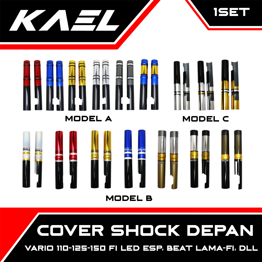 Cover Shock Depan Vario 110 125 150 FI LED Esp & Scoopy & Spacy & Genio & Beat Lama Karbu FI F1 New 