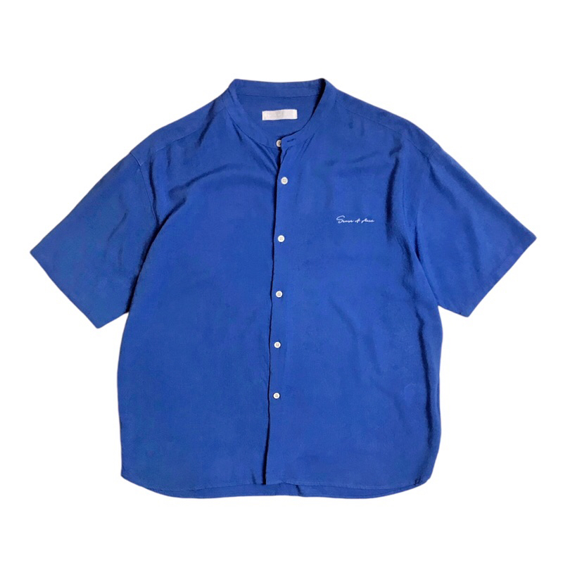 Sense Of Place Small Logo Mandarin Collar Shirt
