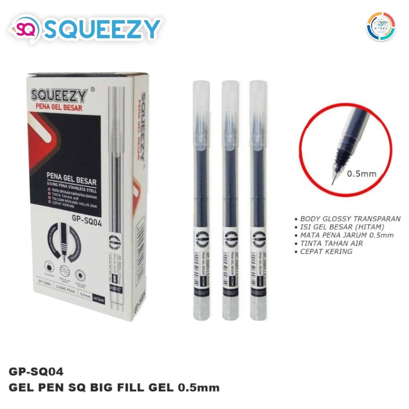 

Squeezy Gel Pen 0.5mm GP-SQ04 | @1 Pen