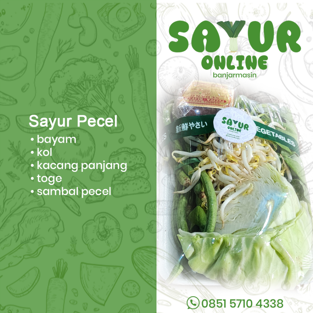 

Sayur Pecel / Pecel Pack / sayur serba 10 ribuan