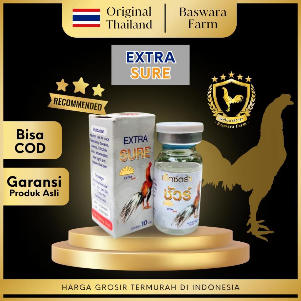 Extra Sure 10ml Original Thailand Obat Ayam Ngorok Snot