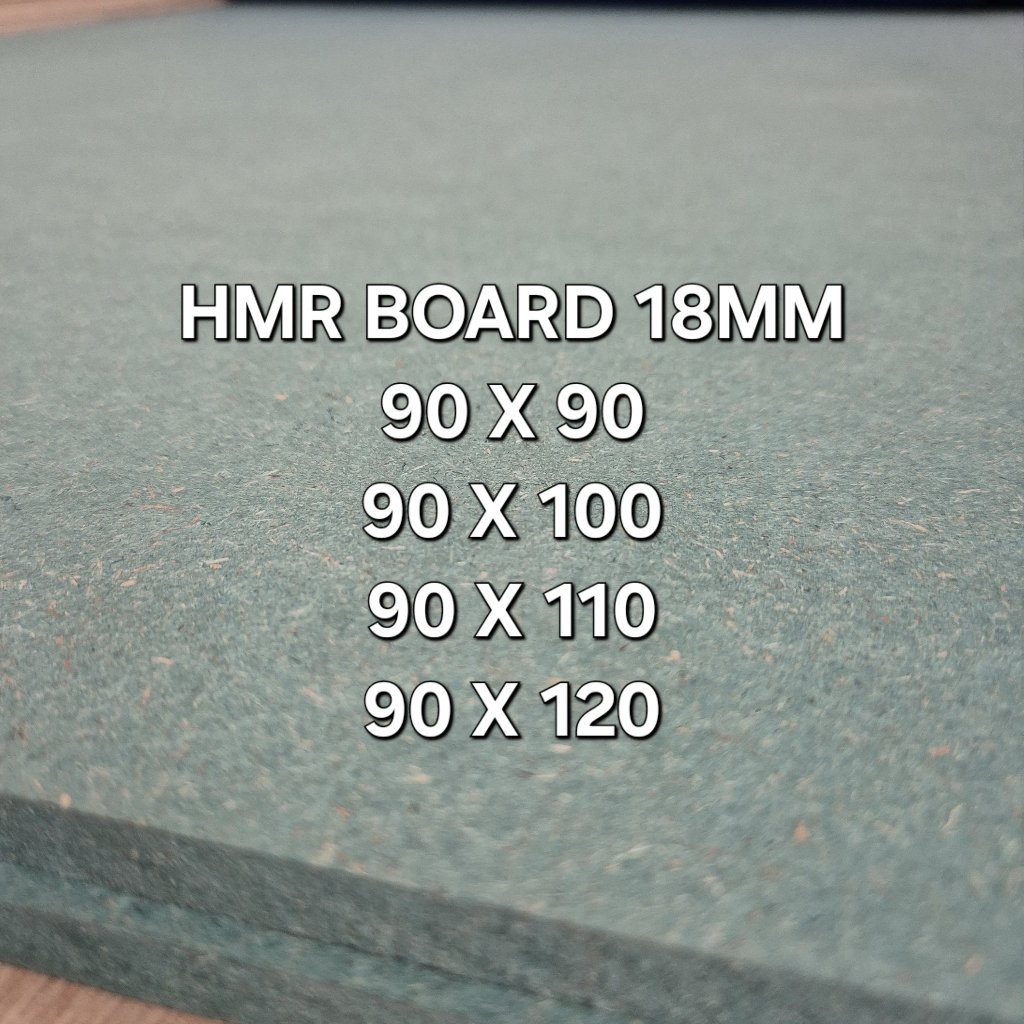 Papan MDF / HMR BOARD custom warna hijau 18mm lebar 90 cm