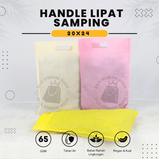 

OVAL 65GSM Tas Spunbond Oval Ukuran 20x25 Goodie Bag Laken Polos Per Kodi ( 20 Pcs ) Polos