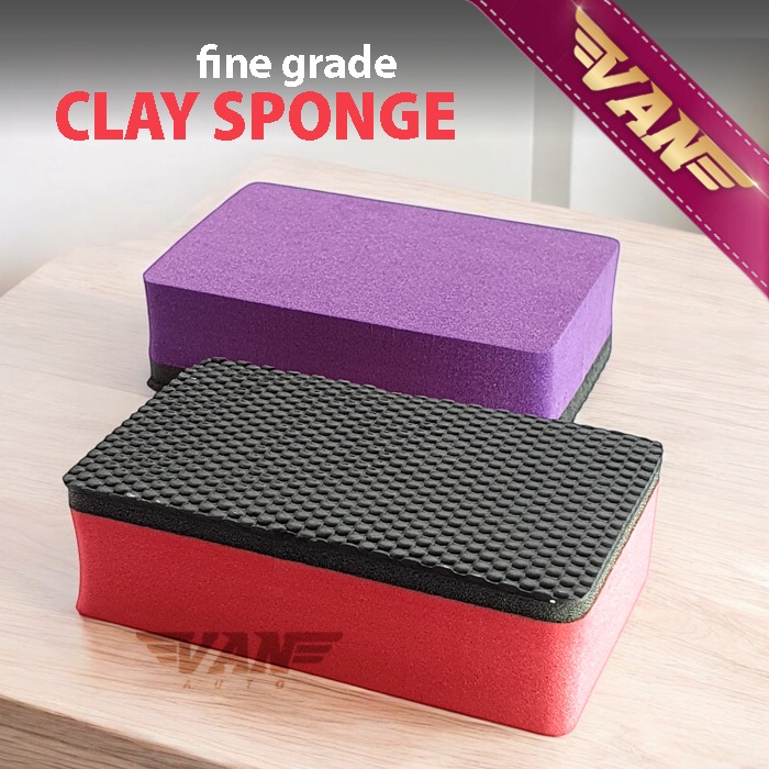 Clay Sponge Pad / Magic Clay Bar/ Spon Clay Bar Sintetik Clay Sintetis Penghilang Noda Aspal Mobil N