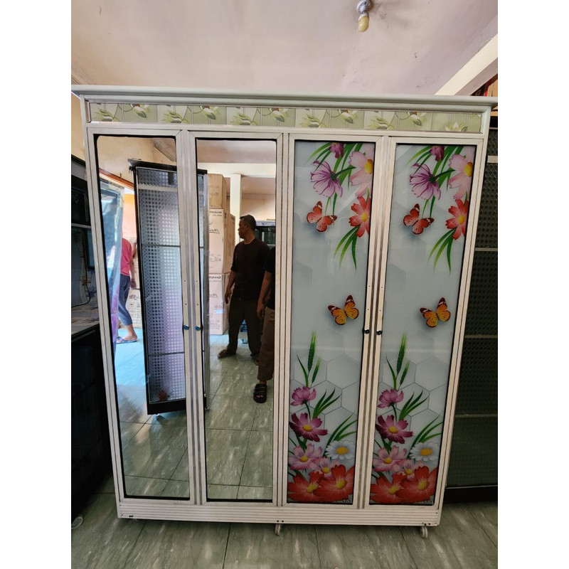 LEMARI ALUMINIUM 4 pintu BY REQUEST