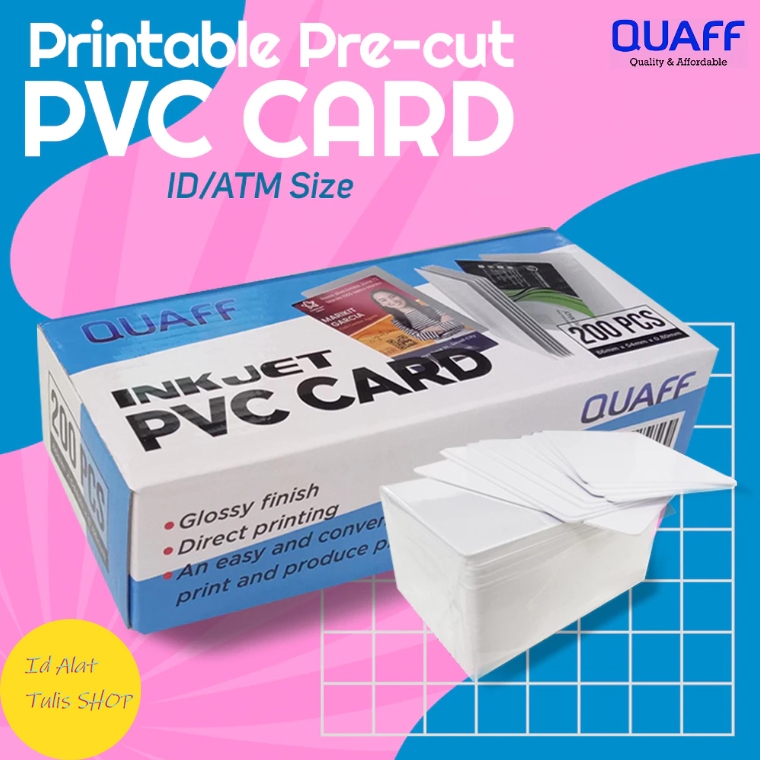 

Kartu PVC Cetak Pra-Cut (86-54mm) untuk Pencetakan Langsung Menggunakan Printer Tinta Dyes