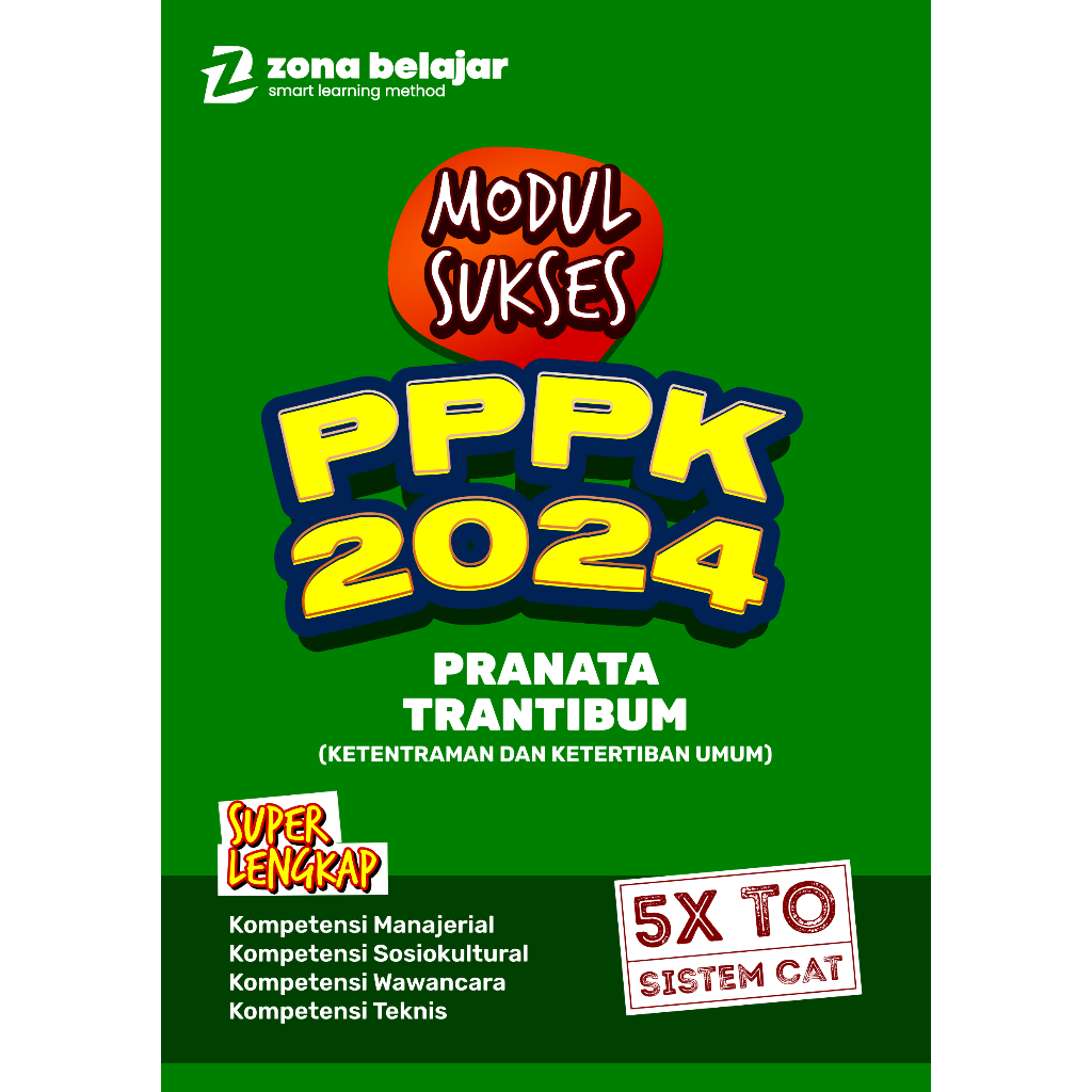 Zona Belajar - Modul PPPK Formasi Trantibun [ Ketentraman dan  Ketertiban Umum ]